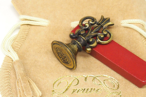 Order a pair of rings, and get the same sealing wax as your ring, as a gift